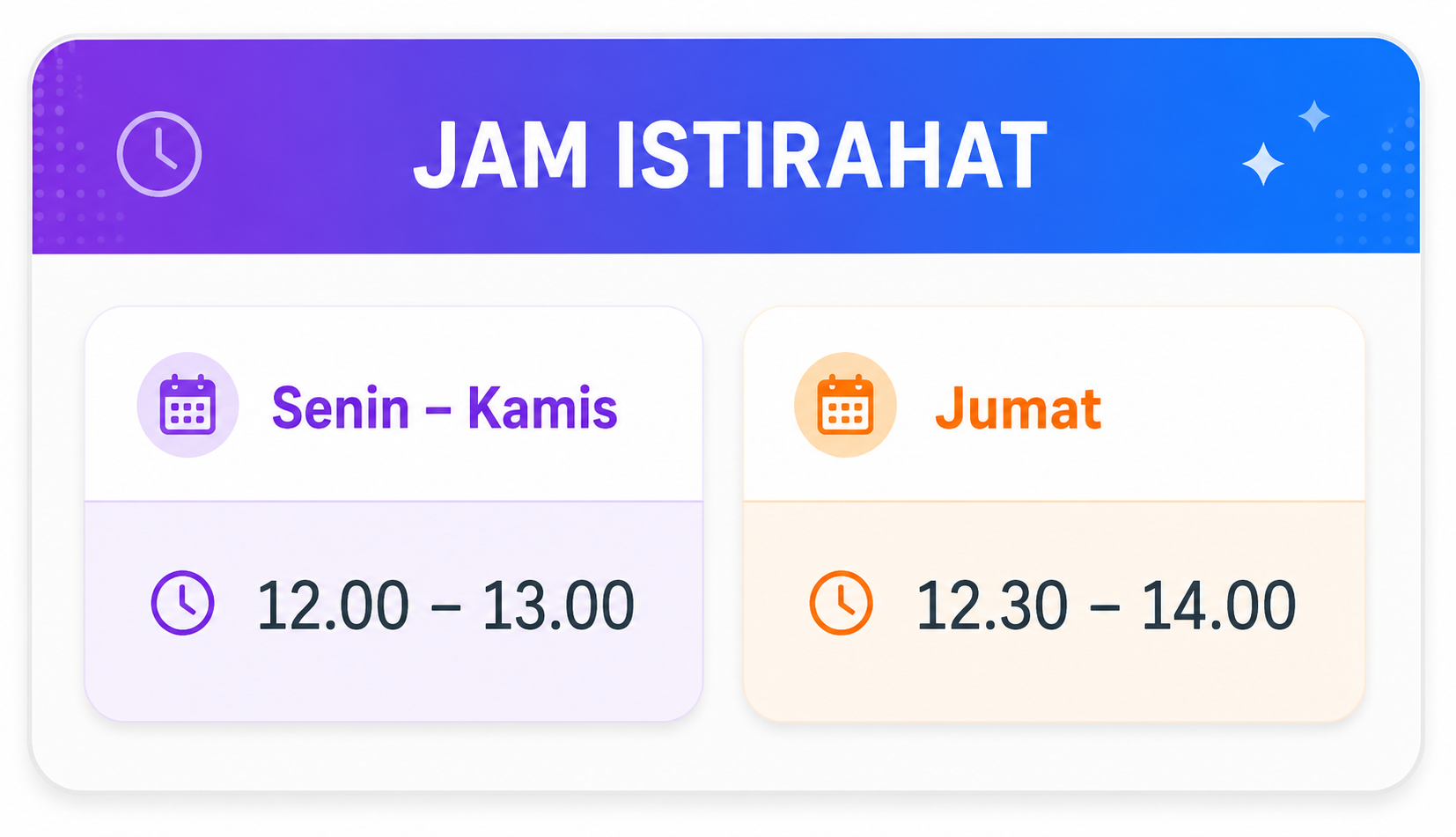 jam istirahat