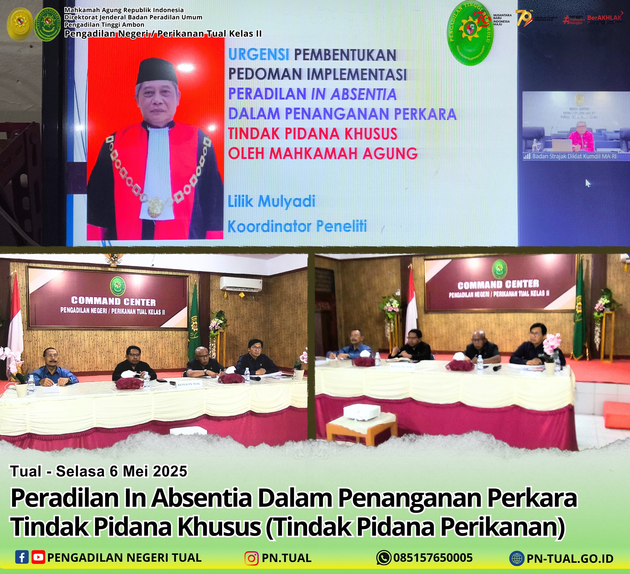 mengikuti Undangan Kegiatan Peradilan In Absentia